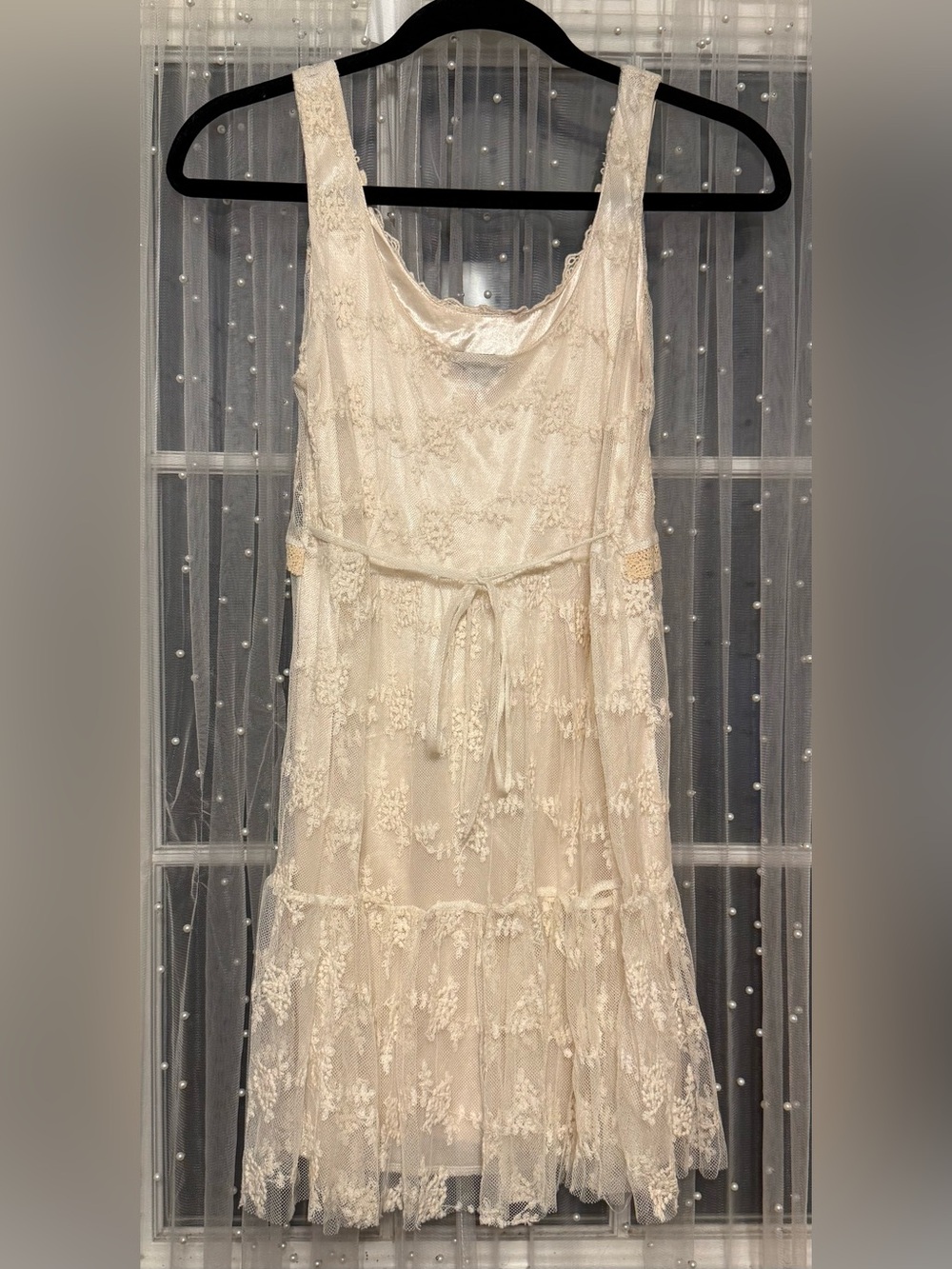 Rue21 Cream Lace Tiered Sleeveless Dress - Picture 5 of 9